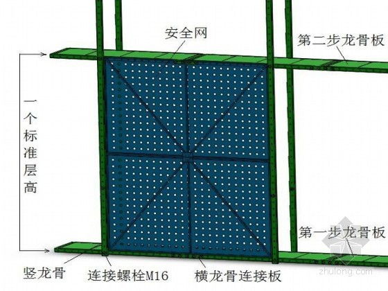 [廣東]辦公大樓附著式爬架施工方案（防火型全防護(hù)智能爬架平臺(tái)）